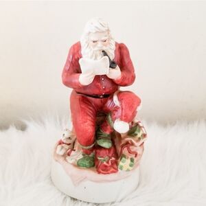 Santa Christmas music box vintage